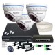 3 Kamerás IP rendszer 2Mp-es varifokális IP biztonsági kamerával